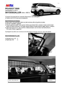 Artfex Lastgaller Peugeot 5008 2017- generation 2