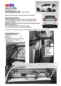 Artfex Lastgaller Volvo XC60 2017-2023 (Gen 2)