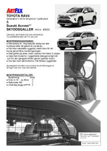 Artfex Lastgaller Toyota Rav 4 2019- Generation 5