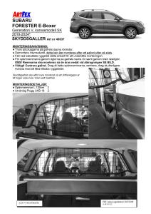 Artfex Lastgaller Subaru Forester E-Boxer 2019- SK