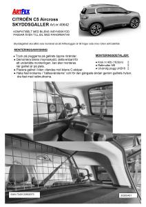 Artfex Lastgaller Citroën C5 Aircross 2017-