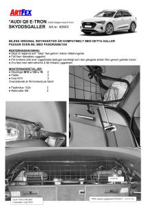 Artfex Lastgaller Audi Q8 E-Tron 2022-