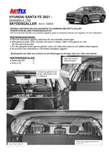 Artfex Lastgaller Hyundai Santa Fe 2021- Gen 4