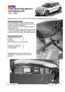 Artfex Lastgaller Mustang Mach E 2021-