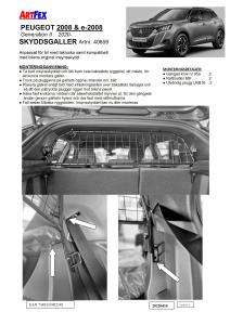 Artfex Lastgaller Peugeot 2008 & e-2008 2020-