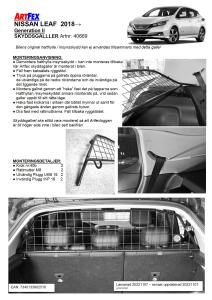 Artfex Lastgaller Nissan Leaf 2017-