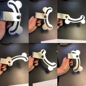 8-pack med hundben inkl klämma och skruv