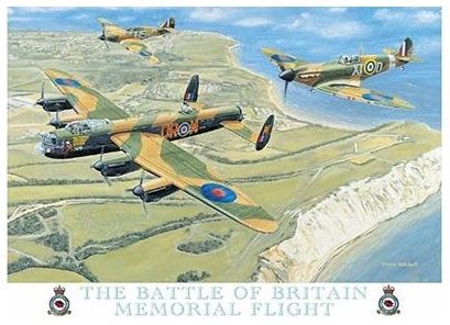 Metallskylt - Battle of Britain Memorial Flight