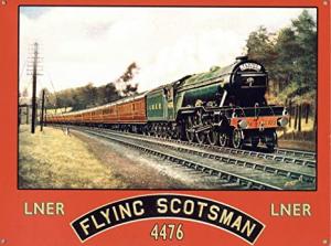 Metallskylt - Flying Scotsman