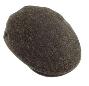 Tweedkeps - Harris Flat Cap - one size brun