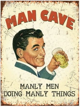 Metallskylt - Man Cave