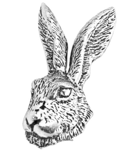 Brosch - Hare (huvud)