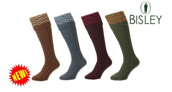 Bisley Shooting socks warm wool cushioned foot traditional hunting stockings 