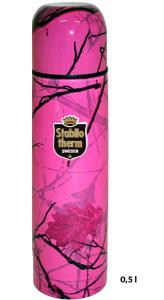 Stål termos 0,5L rosa