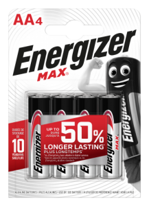 Energizer Max alkaliska AA 4-p
