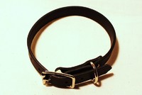 Halsband 50cm svart läder, Alac