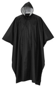 Regnponcho svart