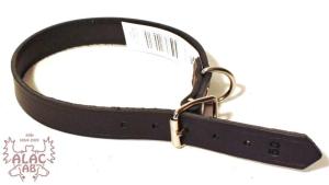 Läderhalsband1.8cm bred 50cm lång svart läder, Alac