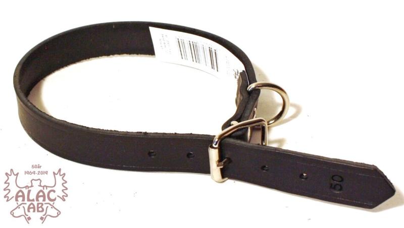 Halsband 55cm svart läder M, Alac