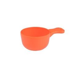 Rund plastkåsa orange