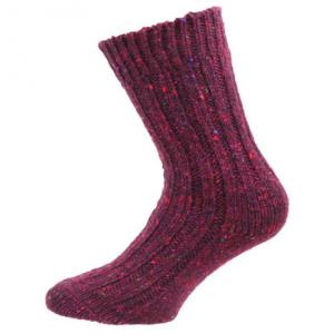 Raggsocka röd melerad
