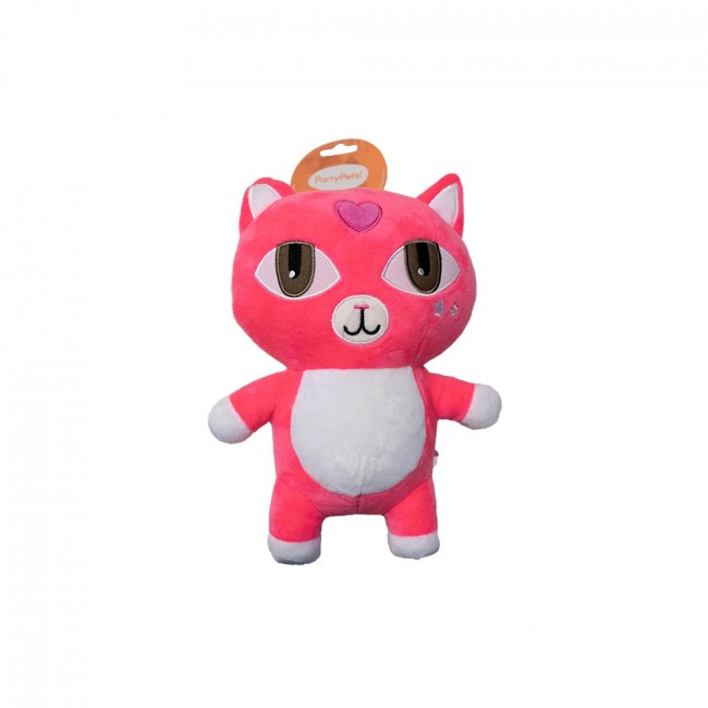 Hundleksak / Dog toy pink cat 26 cm