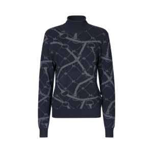 KLVEA LADIES KNITTED PULLOVER NAVY