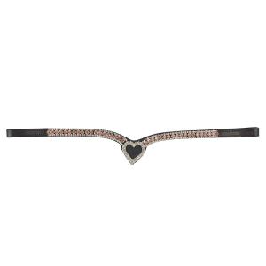 HS Pannband Love Brun/rosa