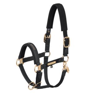 FAUX LEATHER DOUBLE PIN PLAIT BLACK