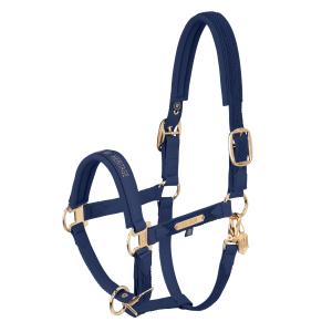 FAUX LEATHER DOUBLE PIN PLAIT TRUE BLUE