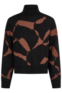 HERITAGE KNIT JUMPER BLACK ALMOND