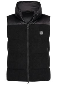 HERITAGE QUILT WAIST-COAT TEDDY SVART