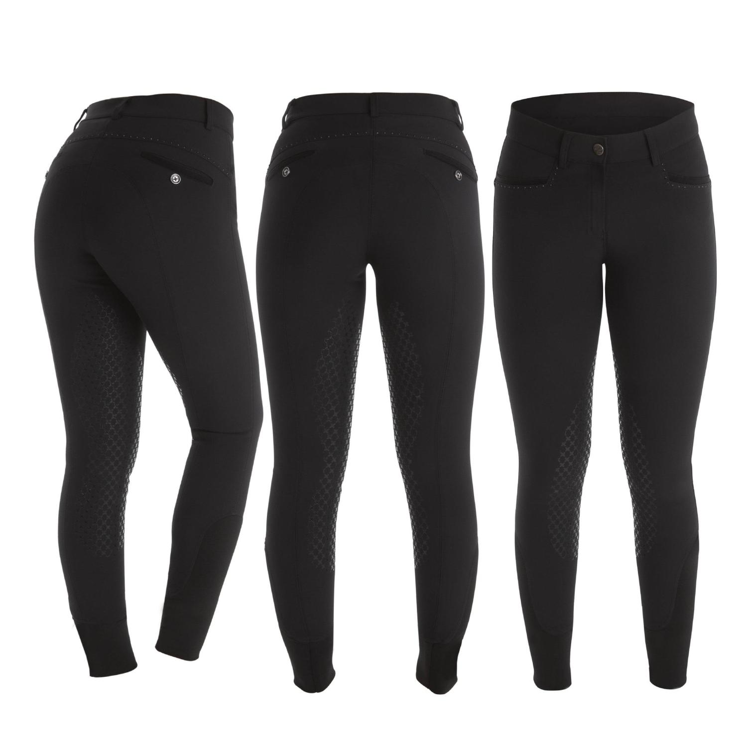 Horselife Safir High Knee Silicon Svart