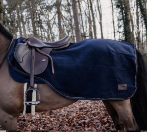 RIDING RUG HEAVY FLEECE NAVY