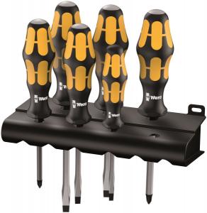 WERA 932/6 Slagmejselsats med väggfäste