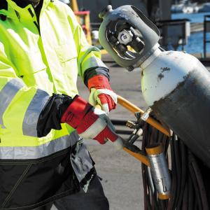 9540, Arbetshandske Vinter Svinnarv Röd