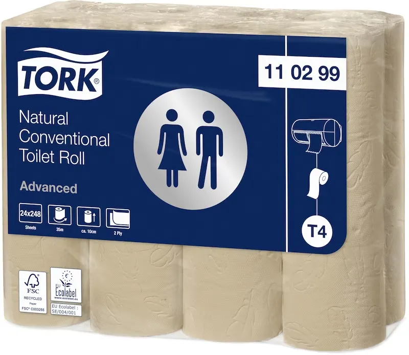 Tork (110299) Toalettpapper Natur Advanced 2-lagers