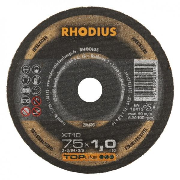 RHODIUS XT10 Mini 75x1,0x6,0 (50 stk förp)