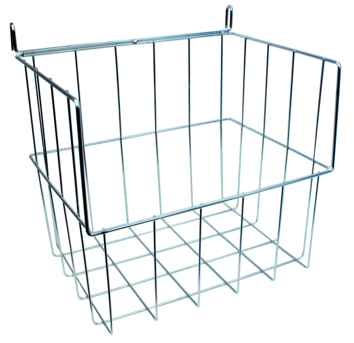 Trådkorg XL med krok LBH 37x29x36cm. RAL 9005