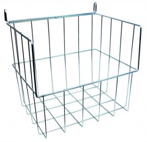 Trådkorg XL med krok LBH 37x29x36cm. RAL 9005