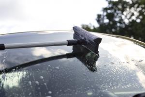 Skrapa med teleskopskaft, 710 mm, Svart