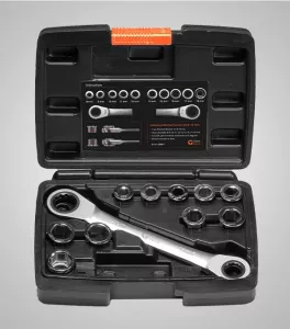 Universal Ratchet Socket Set 8-19 mm