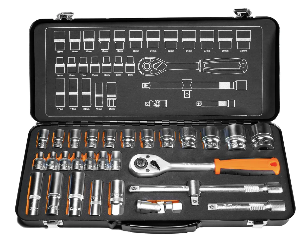 1/2” Dr.Socket Set 29 delars hylsnyckelsats-Gson