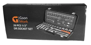 1/2” Dr.Socket Set 29 delars hylsnyckelsats-Gson