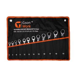 Reversible Ratchet Wrench Set 8-19 mm