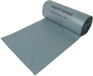 Sanitetspåse grå med tryck 1000st/förp