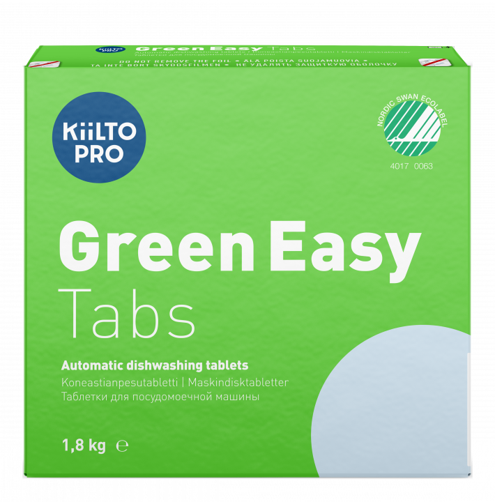 Maskindiskmedel tabletter Kiilto Pro Green Easy Tabs 100st/fp