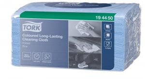 Tork (194450) Premium Färgkodad duk Blå