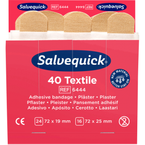 Salvequick (6444) Plåster Textil 1-hjälpentavla