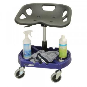 Montörstol justerbar med förvaringshylla